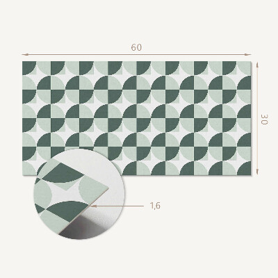 Panou de perete Geometria cercurilor și pătratelor
