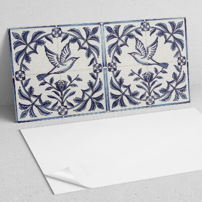 Panou decorativ pvc Motivul pasăre printre plante