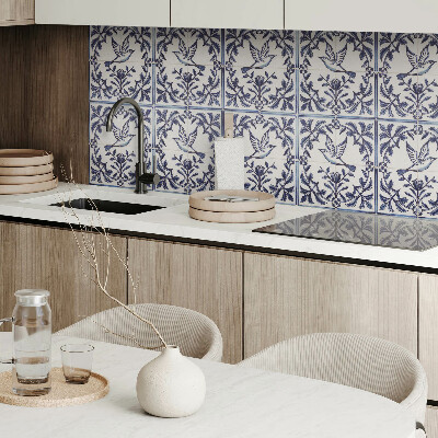 Panou decorativ pvc Motivul pasăre printre plante
