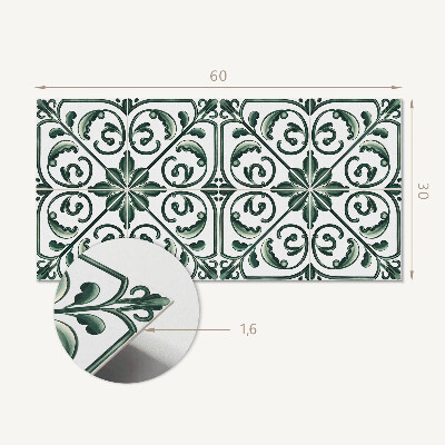 Panou perete Model de plante cu ornamente