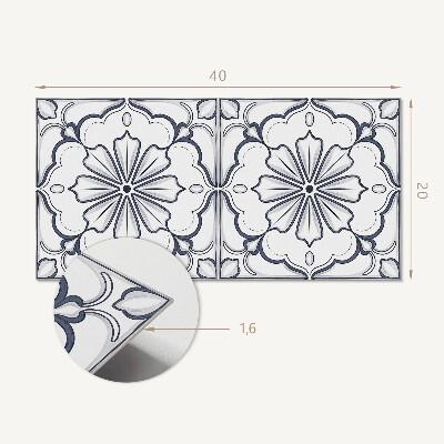 Panou perete Model floral pe faianta