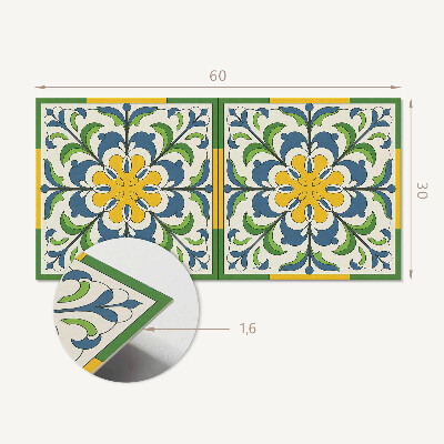 Panou perete Motiv floral cu frunze