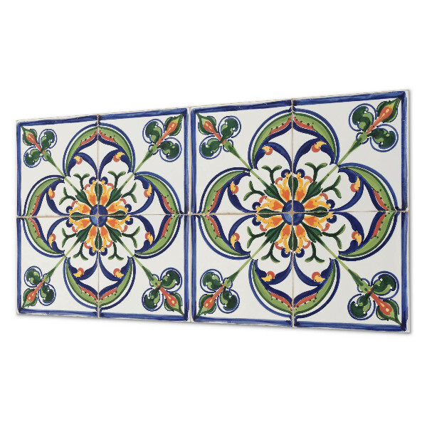 Panou de perete Model floral pe faianta