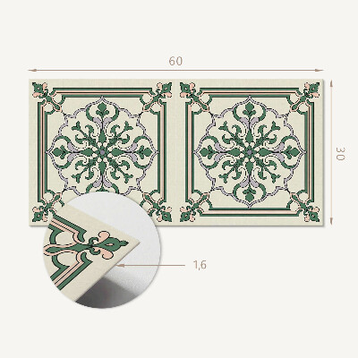Panou de perete Model floral cu ornamente