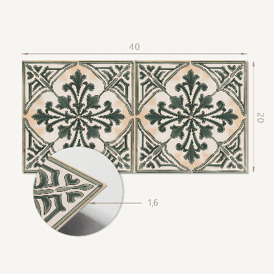 Panou decorativ pvc Model de plante într-un pătrat