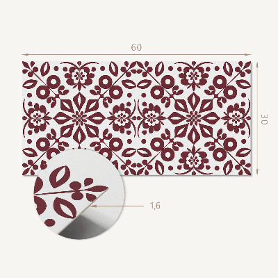 Panou perete Model floral cu frunze