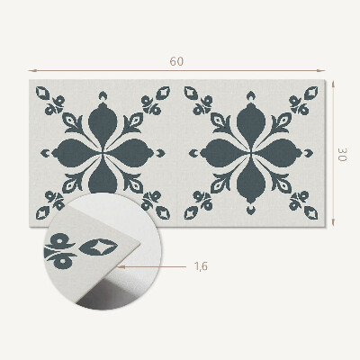Panou de perete Model ornamental cu frunze