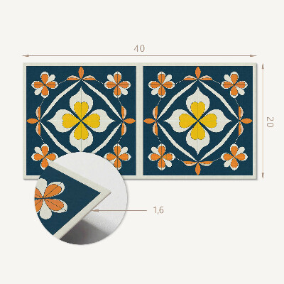 Panou decorativ pvc Model floral cu simetrie