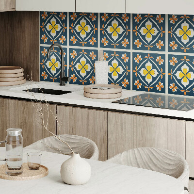 Panou decorativ pvc Model floral cu simetrie