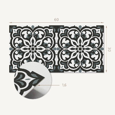 Panou decorativ pvc Model floral cu ornamente