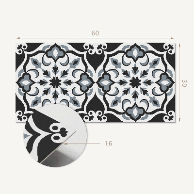 Panou de perete Model floral cu ornamente