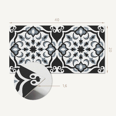 Panou de perete Model floral cu ornamente