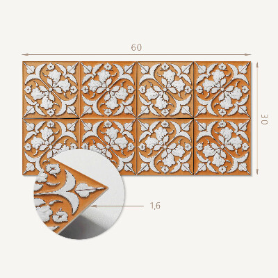 Panou decorativ pvc Model cu motive florale