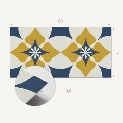 Panou de perete Model floral cu simetrie