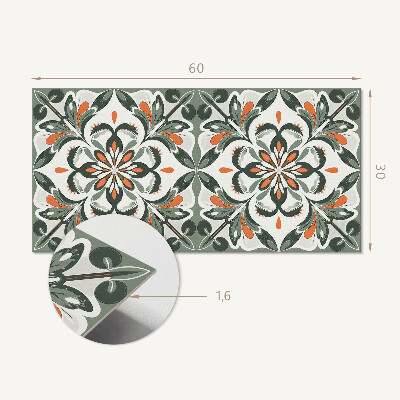 Panou de perete Model floral cu frunze
