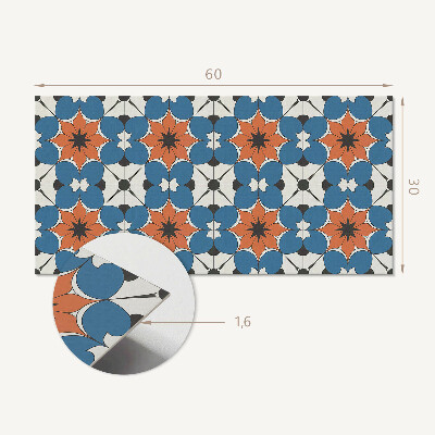 Panou de perete Model floral pe fundal