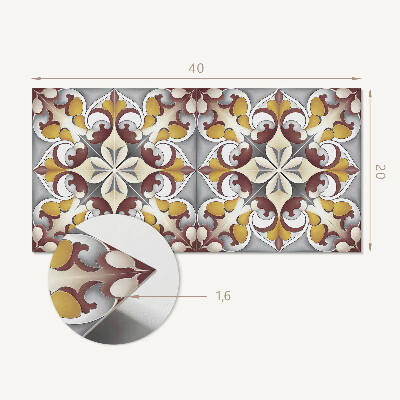 Panou decorativ pvc Model de mozaic floral