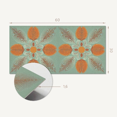 Panou de perete Model floral cu frunze