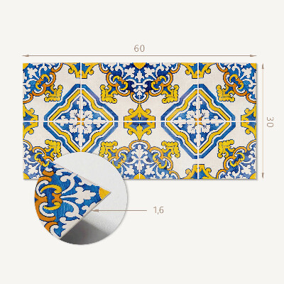 Panou decorativ pvc Model de mozaic cu flori