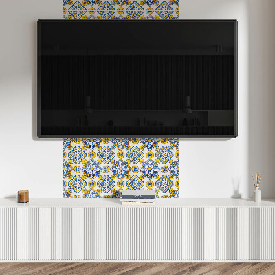 Panou decorativ pvc Model de mozaic cu flori