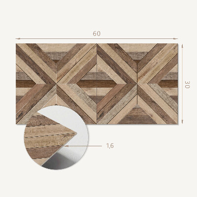 Panou decorativ pvc Model de panouri din lemn