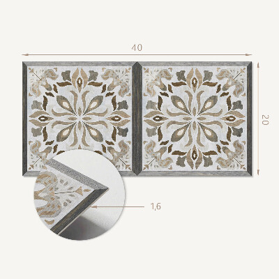 Panou de perete Model floral cu simetrie