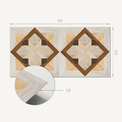 Panou perete Model geometric într-un pătrat