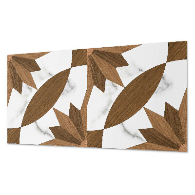 Panou decorativ pvc Model geometric cu lemn