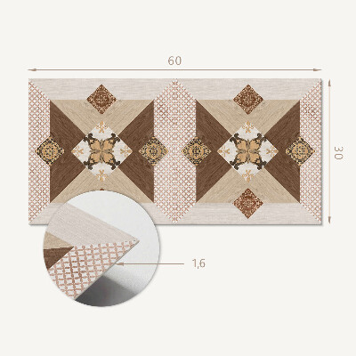 Panou de perete Model de mozaic cu ornamente