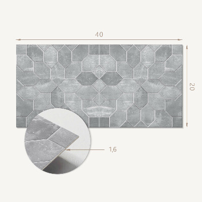 Panou perete Model hexagonal în mozaic