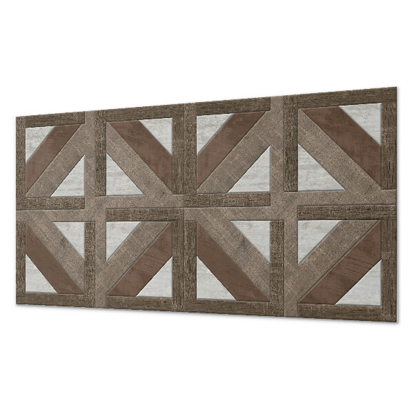 Panou de perete Geometria lemnului și betonului