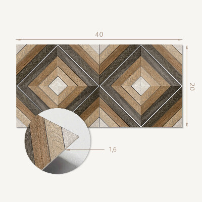 Panou perete Model geometric cu diamante