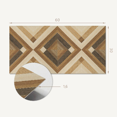 Panou decorativ pvc Model geometric în carouri