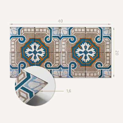 Panou perete Model de mozaic cu ornamente