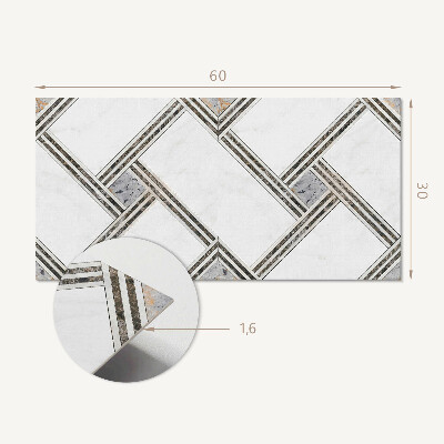 Panou decorativ pvc Model geometric cu linii