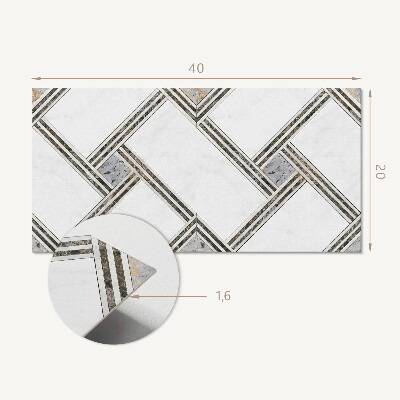 Panou decorativ pvc Model geometric cu linii
