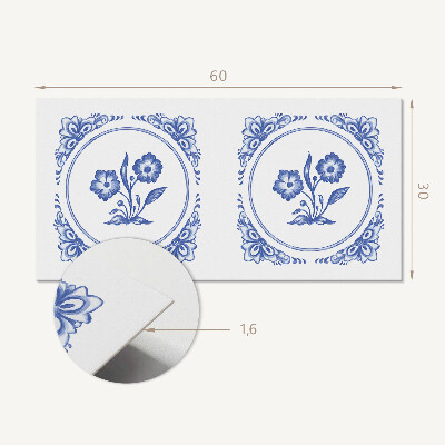 Panou decorativ pvc Model floral într-un cerc