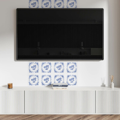 Panou decorativ pvc Model floral într-un cerc