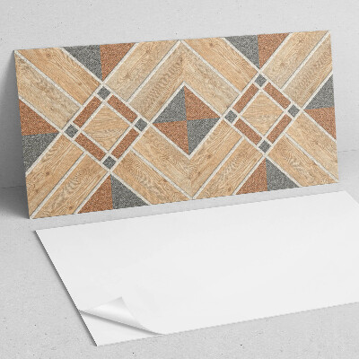 Panou perete Model geometric cu lemn