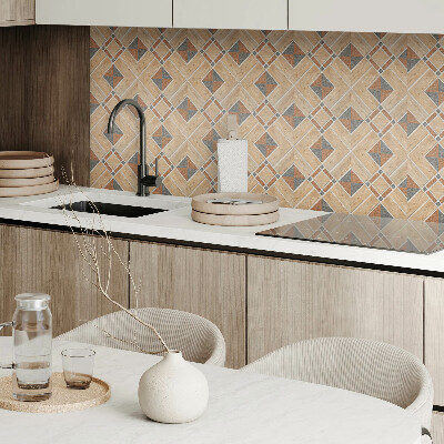 Panou perete Model geometric cu lemn