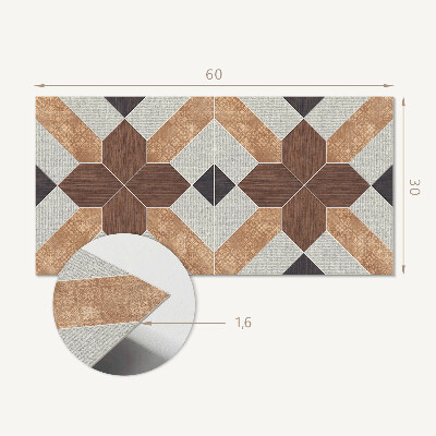 Panou de perete Model geometric cu motiv