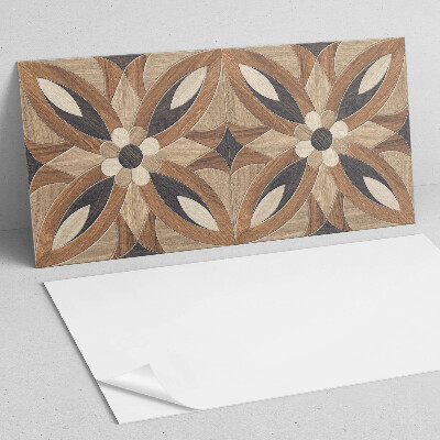 Panou perete Model floral din lemn