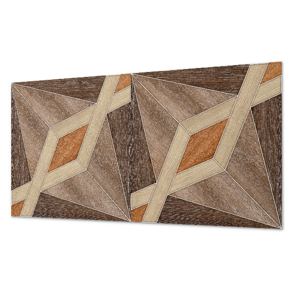 Panou decorativ pvc Model geometric din lemn