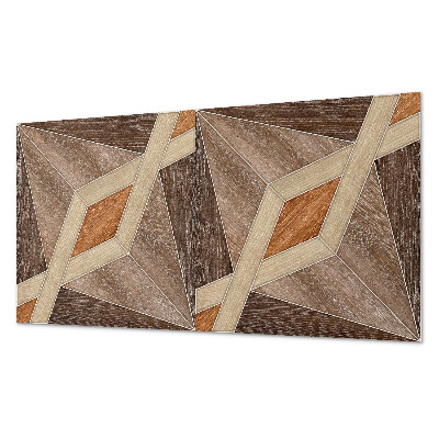 Panou decorativ pvc Model geometric din lemn