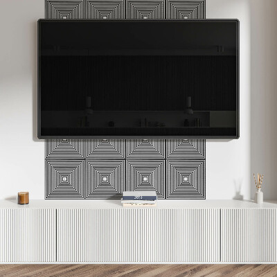 Panou decorativ pvc Linii concentrice în pătrate