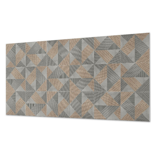 Panou de perete Model de triunghi geometric