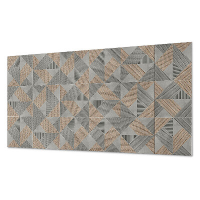 Panou de perete Model de triunghi geometric