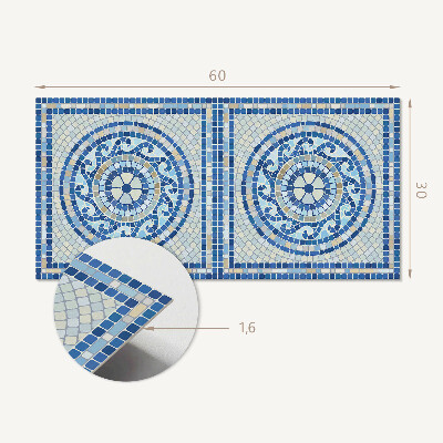 Panou decorativ pvc Mozaic în nuanțe de cer