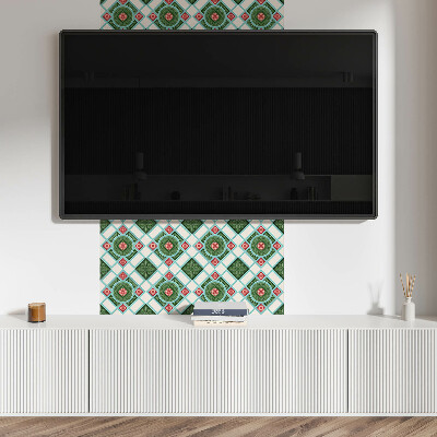 Panou decorativ pvc Model de flori într-un romb