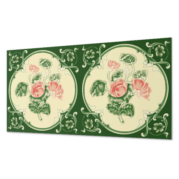 Panou perete Model floral cu frunze